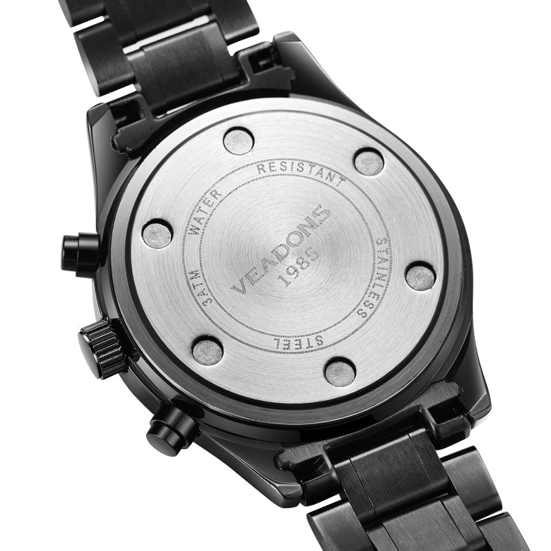 Quartz Watch, Multifunctional Luminous Waterproof Men's Watch