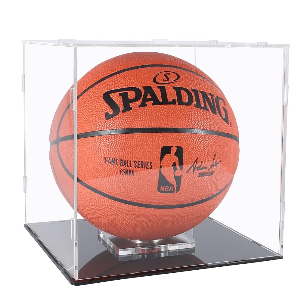 Basketball Case Display Acrylic Basketball Display Case - Secure and Dazzling Showcase for Your Prized Basketball Collection