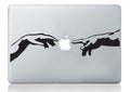 Wall4Stickers Michelangelo Creation of Adam Italian Hands mac Sticker Apple MacBook Laptop Decal Art Vinyl Art