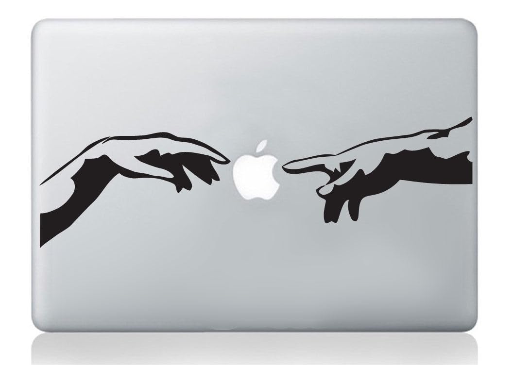 Wall4Stickers Michelangelo Creation of Adam Italian Hands mac Sticker Apple MacBook Laptop Decal Art Vinyl Art