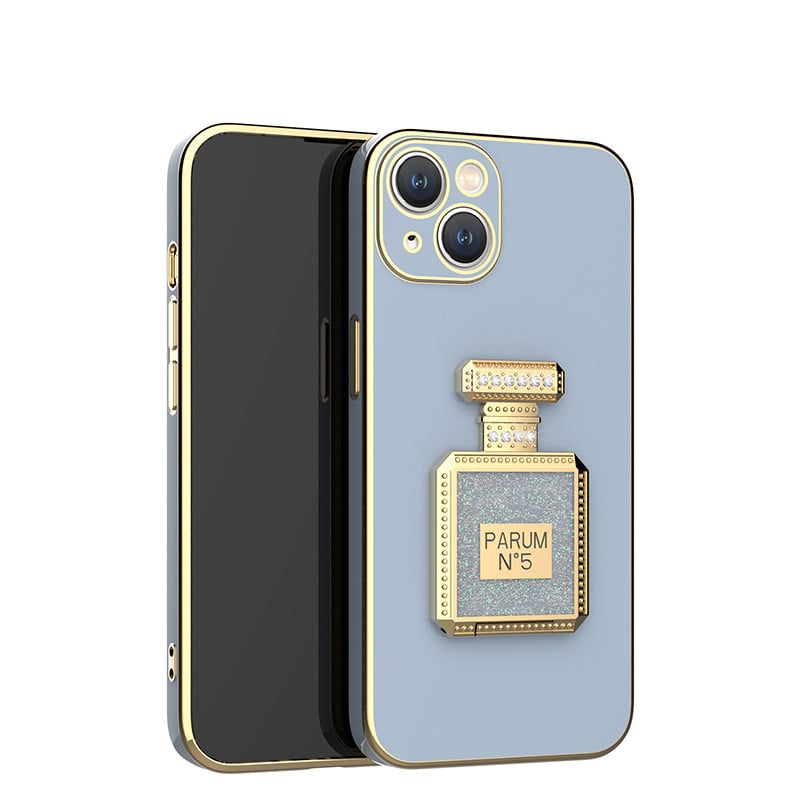 Electroplated Perfume Bottle Holder Case