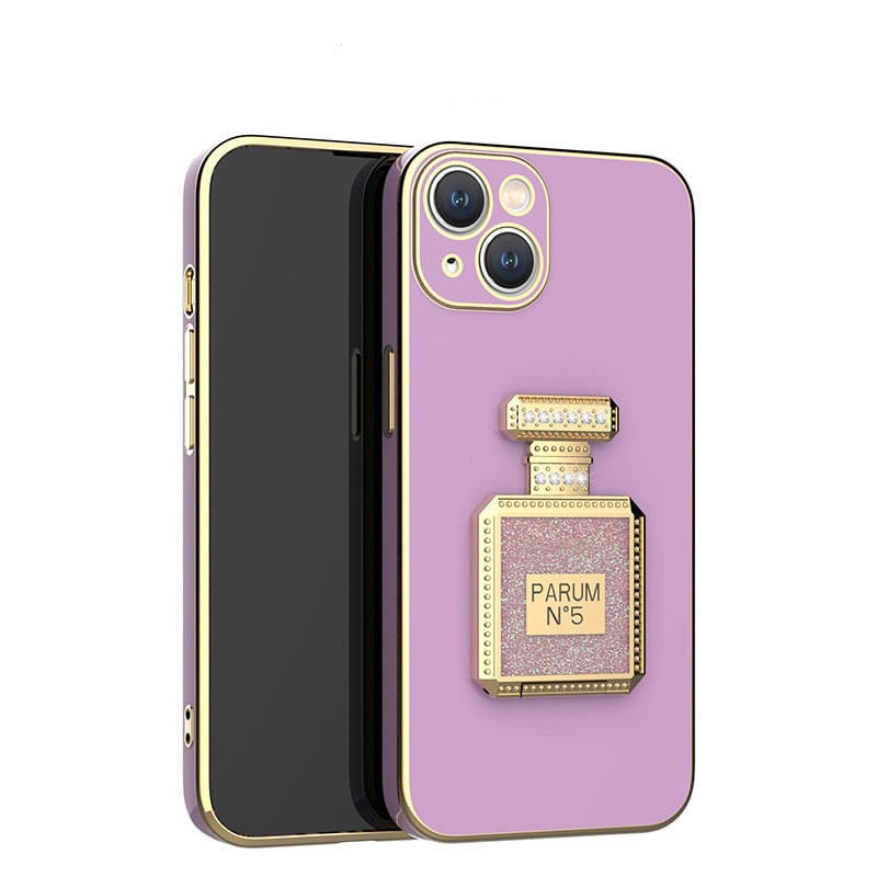 Electroplated Perfume Bottle Holder Case