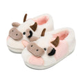 WENPOUTR Cow Slippers for Kids，Toddler Slippers Boys Girls slippers Kawaii Bedroom Slippers for kids Toddler Lightweight House Shoes(Light pink 40/41)